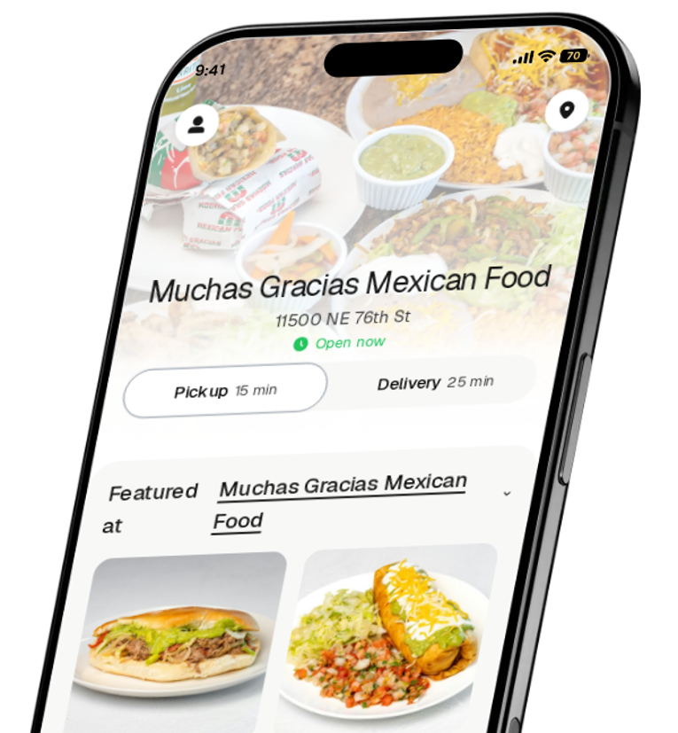 Muchas Gracias Mexican Food (not live) app preview