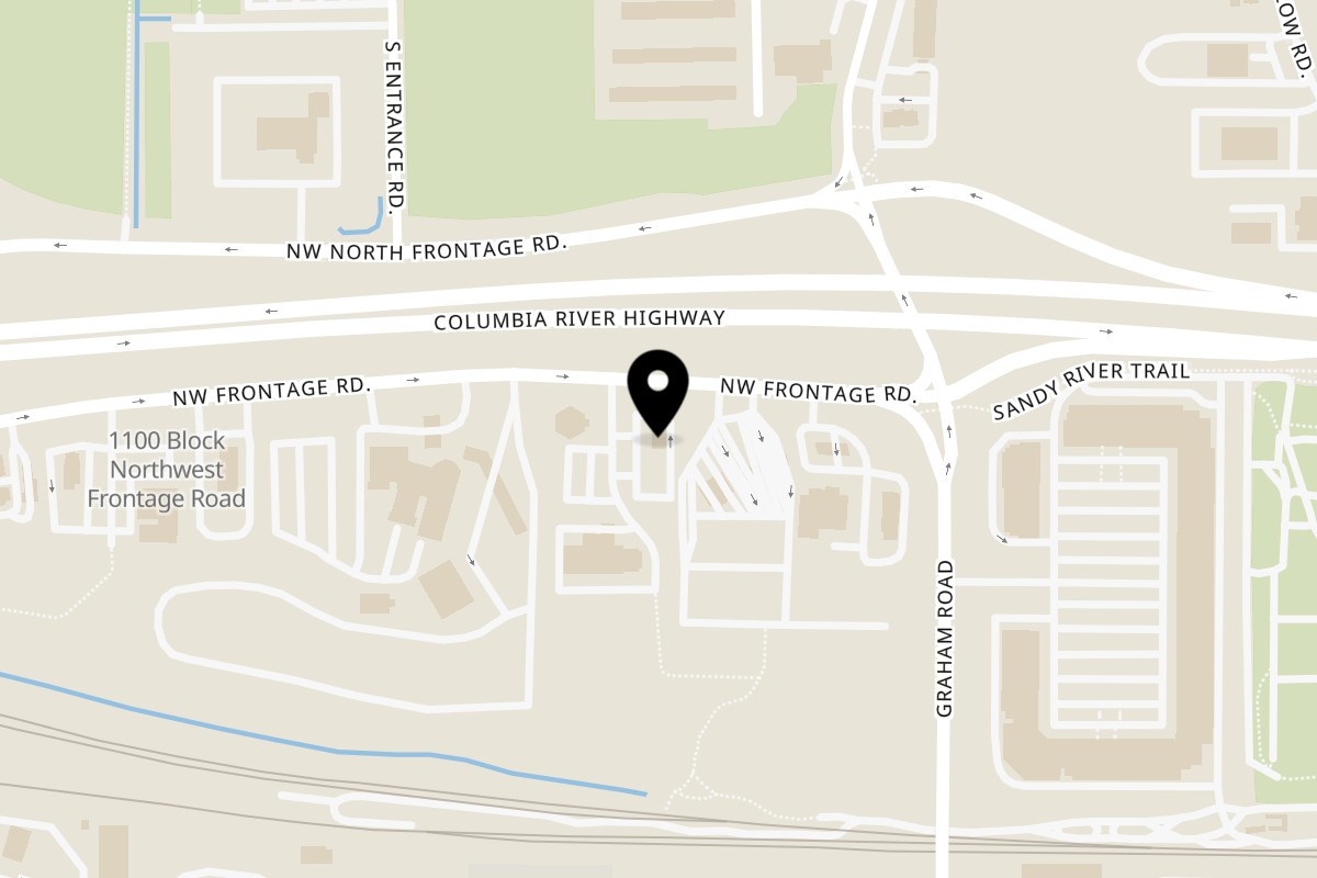 Map showing the location of Muchas Gracias Mexican Food Troutdale NW Phoenix Dr on 560 NW Phoenix Dr in Troutdale