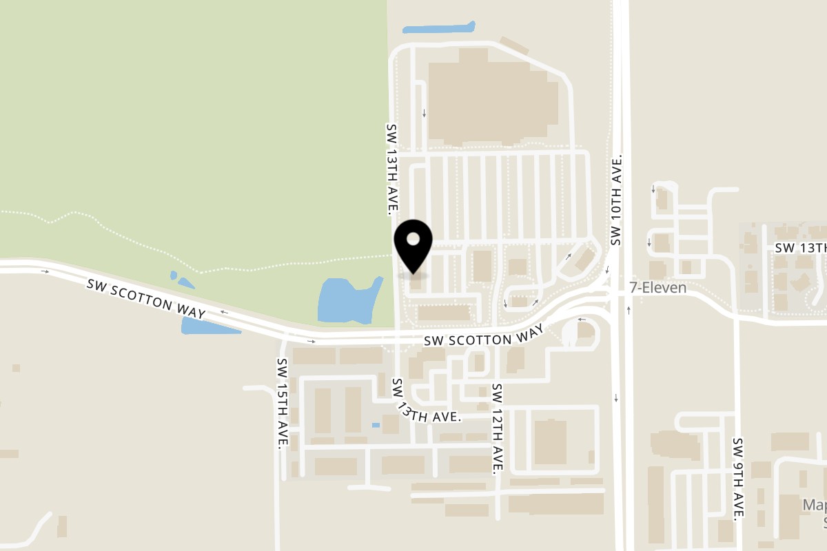 Map showing the location of Muchas Gracias Mexican Food (not live) Battle Ground on 1218 SW Scotton Way in Battle Ground